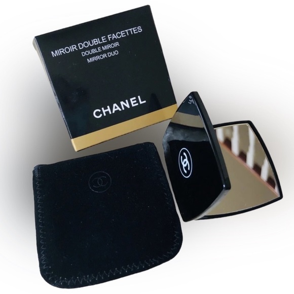 NIB CHANEL Double Mirror With Velvet Cover - Picture 5 of 8